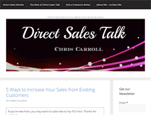 Tablet Screenshot of directsalestalk.com